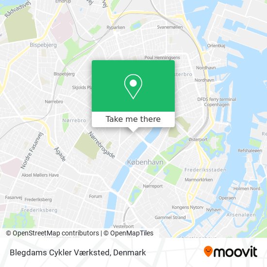 Blegdams Cykler Værksted map