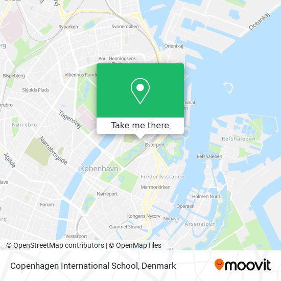 Copenhagen International School map