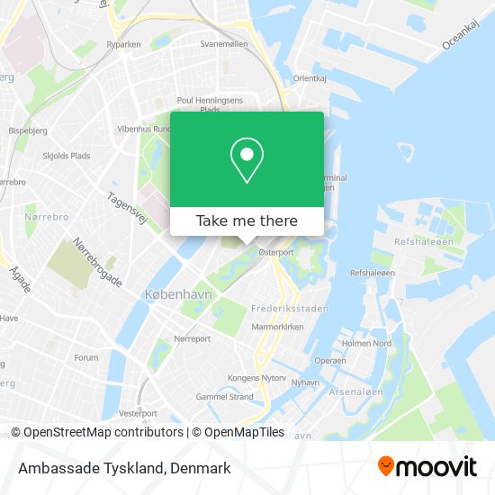 Ambassade Tyskland map