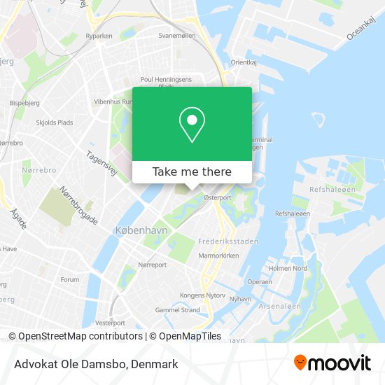 Advokat Ole Damsbo map