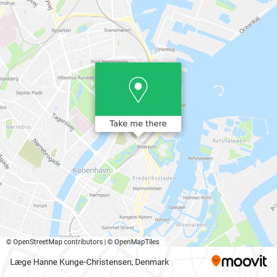 Læge Hanne Kunge-Christensen map