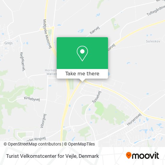 Turist Velkomstcenter for Vejle map