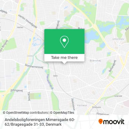 Andelsboligforeningen Mimersgade 60-62 / Bragesgade 31-33 map
