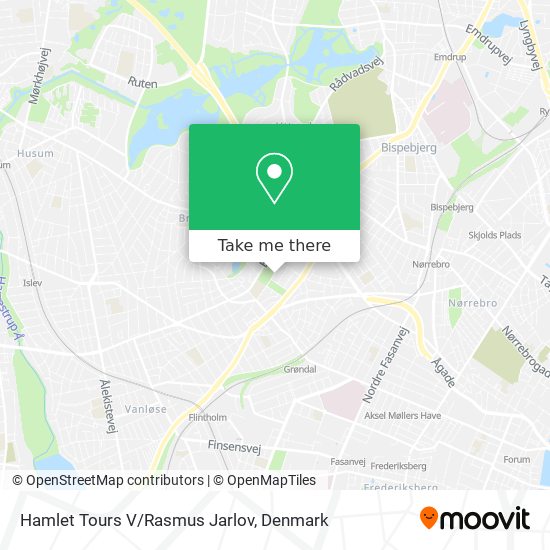 Hamlet Tours V/Rasmus Jarlov map