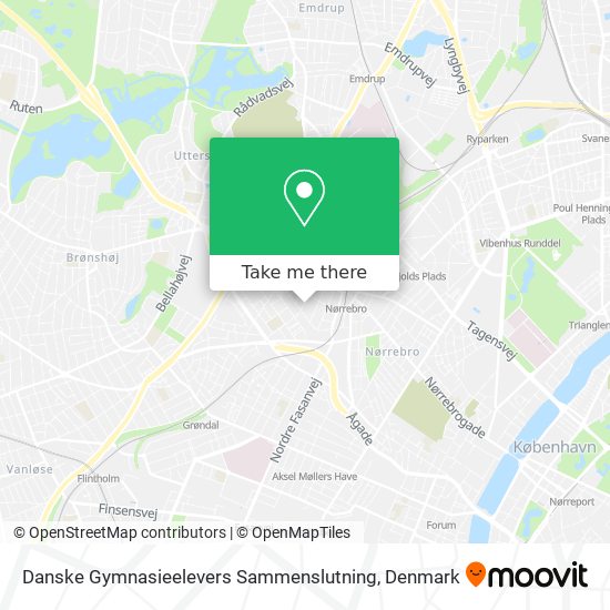 Danske Gymnasieelevers Sammenslutning map