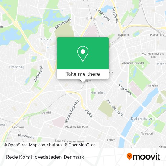 Røde Kors Hovedstaden map