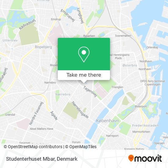 Studenterhuset Mbar map