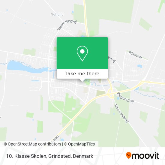 10. Klasse Skolen, Grindsted map