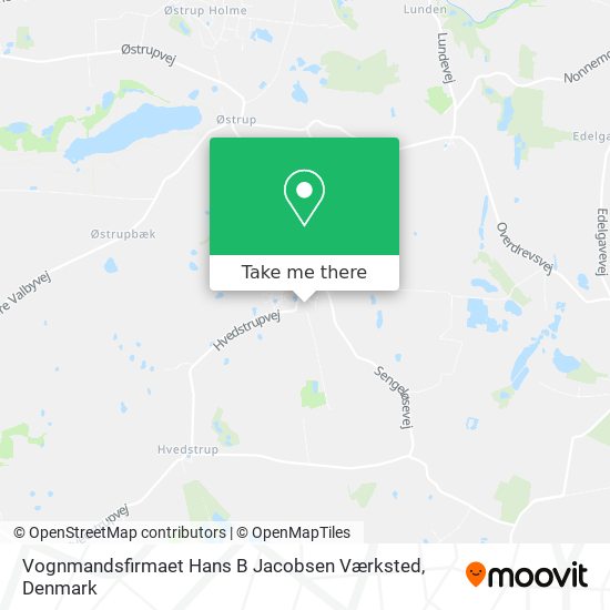 Vognmandsfirmaet Hans B Jacobsen Værksted map