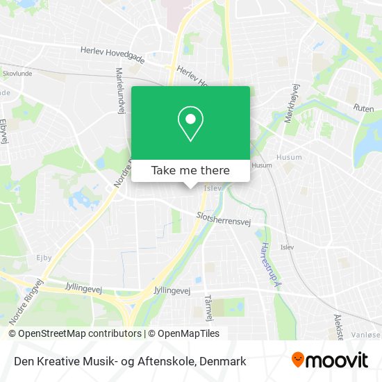 Den Kreative Musik- og Aftenskole map