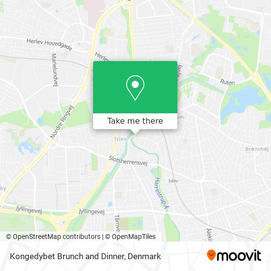 Kongedybet Brunch and Dinner map