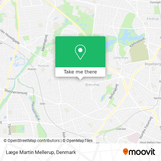Læge Martin Mellerup map