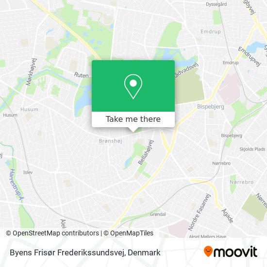 Byens Frisør Frederikssundsvej map