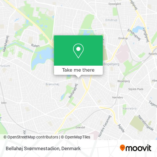 Bellahøj Svømmestadion map