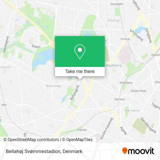 Bellahøj Svømmestadion map