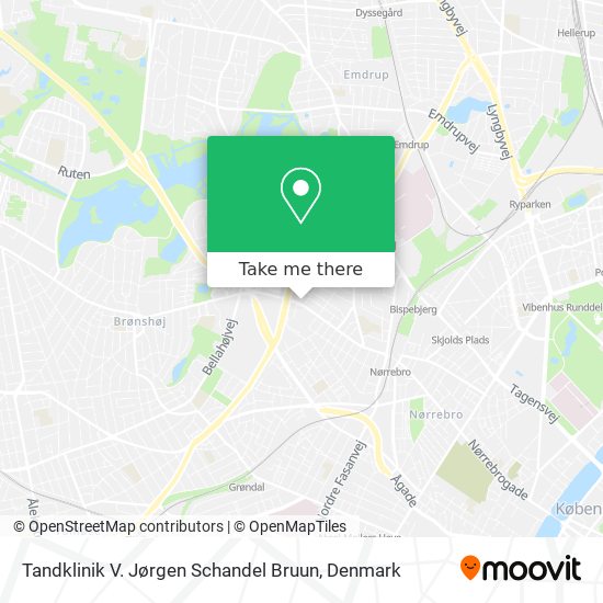 Tandklinik V. Jørgen Schandel Bruun map