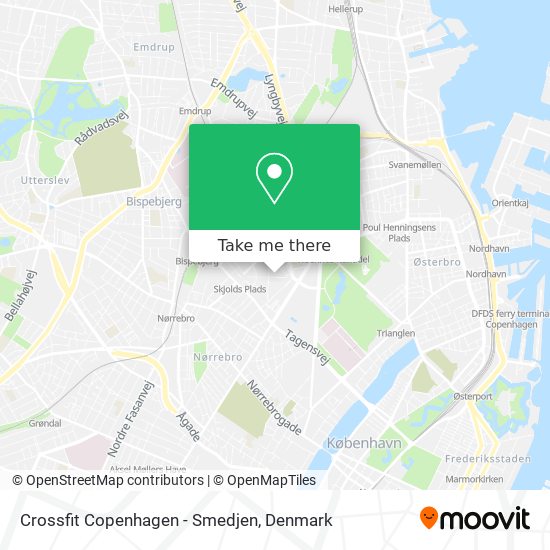 Crossfit Copenhagen - Smedjen map