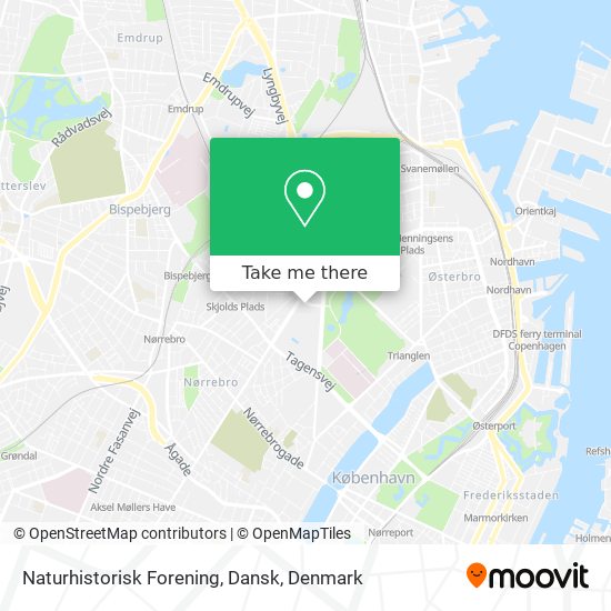 Naturhistorisk Forening, Dansk map
