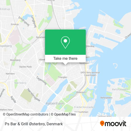 Ps Bar & Grill Østerbro map
