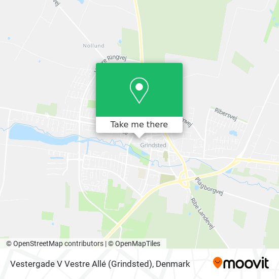 Vestergade V Vestre Allé (Grindsted) map