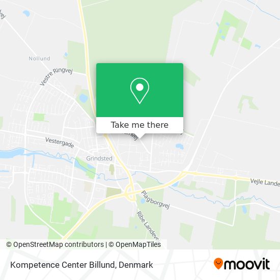 Kompetence Center Billund map