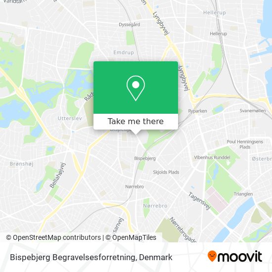 Bispebjerg Begravelsesforretning map