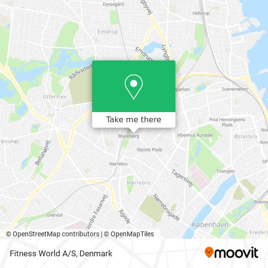 Fitness World A/S map