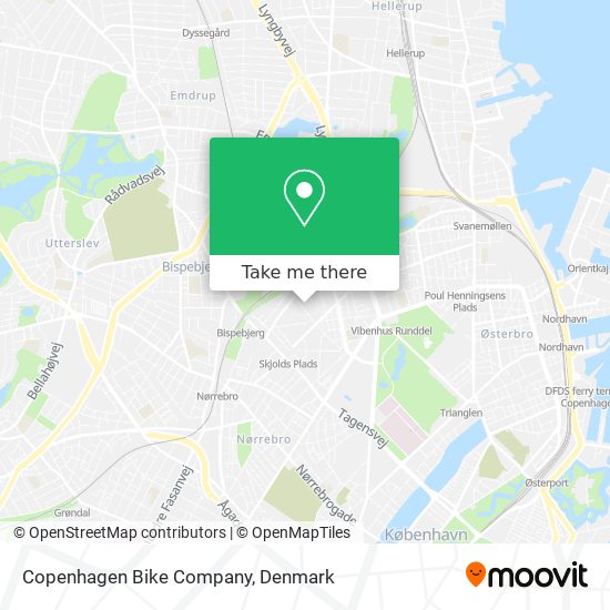 Copenhagen Bike Company map