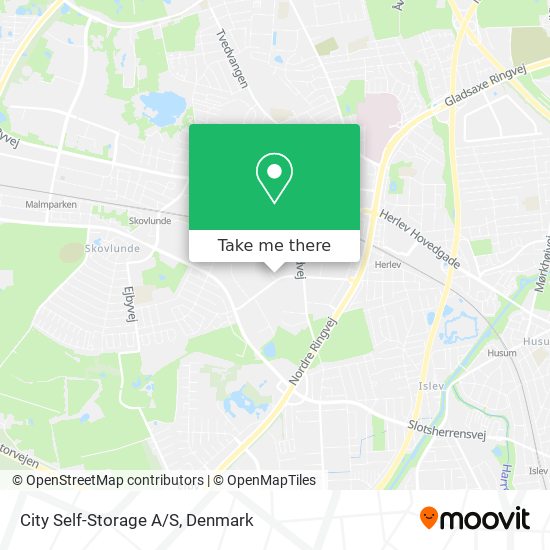 City Self-Storage A/S map