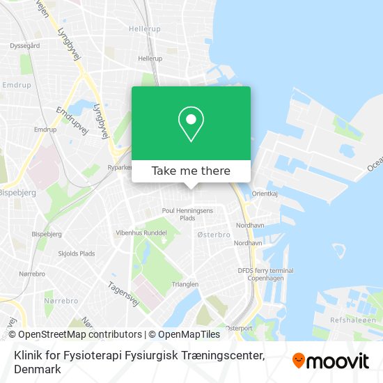Klinik for Fysioterapi Fysiurgisk Træningscenter map