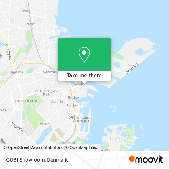 GUBI Showroom map