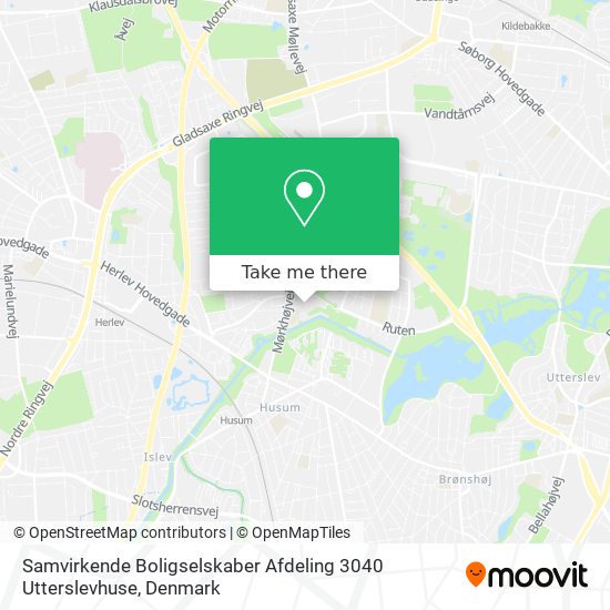Samvirkende Boligselskaber Afdeling 3040 Utterslevhuse map