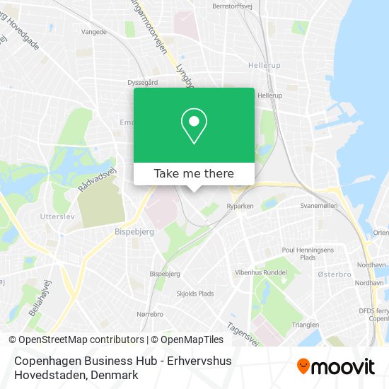 Copenhagen Business Hub - Erhvervshus Hovedstaden map