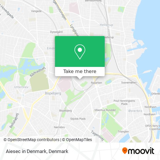 Aiesec in Denmark map