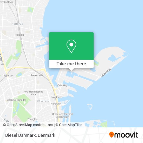 Diesel Danmark map