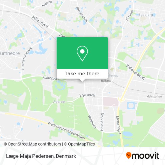 Læge Maja Pedersen map