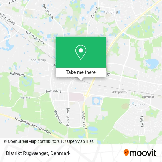 Distrikt Rugvænget map