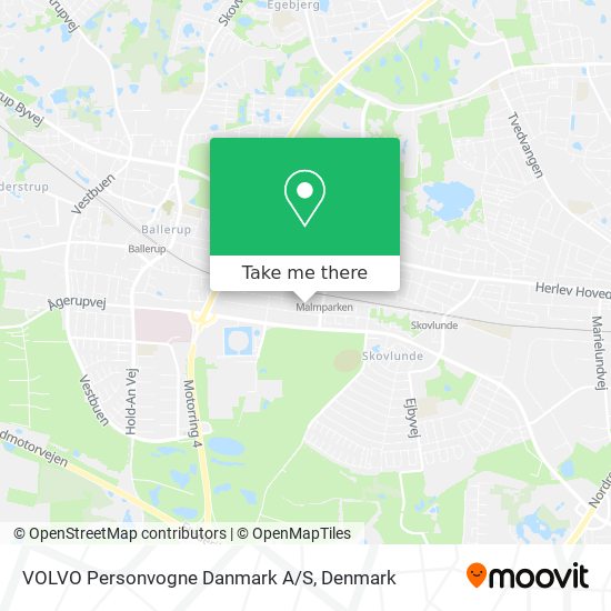 VOLVO Personvogne Danmark A/S map