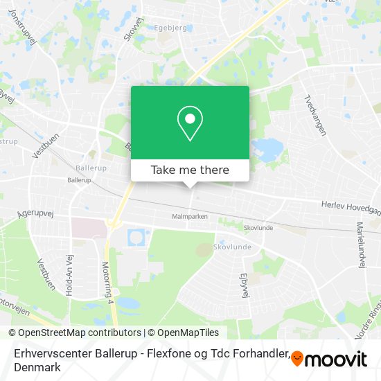 Erhvervscenter Ballerup - Flexfone og Tdc Forhandler map
