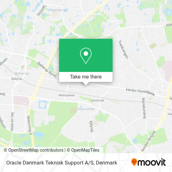Oracle Danmark Teknisk Support A / S map