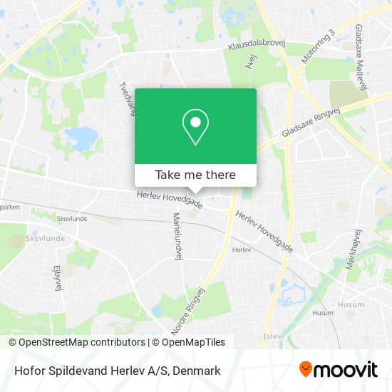 Hofor Spildevand Herlev A/S map