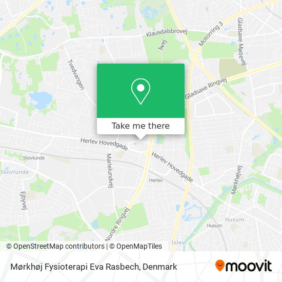 Mørkhøj Fysioterapi Eva Rasbech map