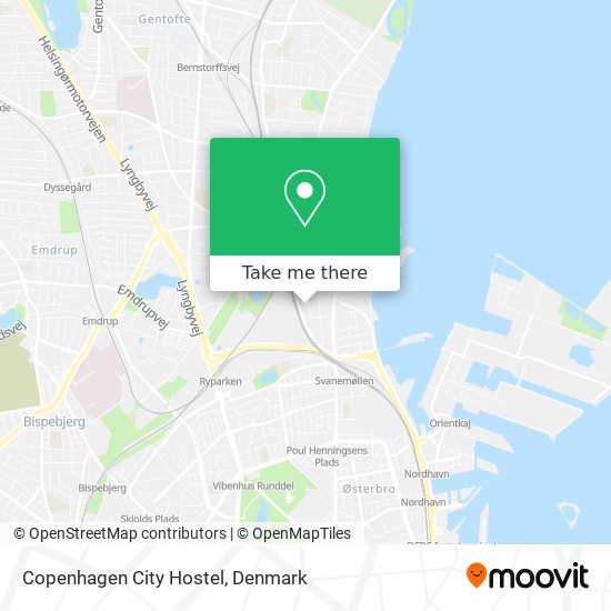 Copenhagen City Hostel map