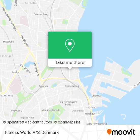 Fitness World A/S map