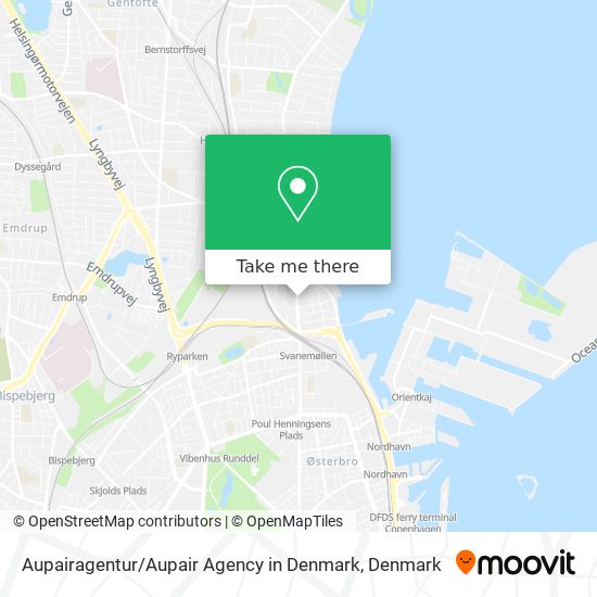 Aupairagentur / Aupair Agency in Denmark map