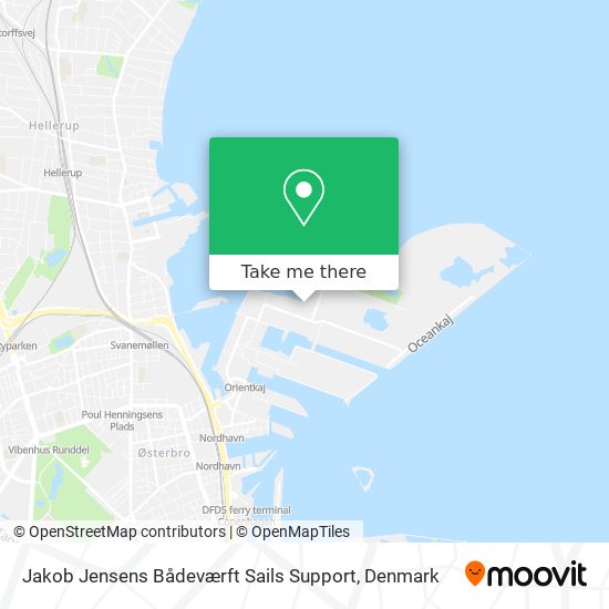 Jakob Jensens Bådeværft Sails Support map