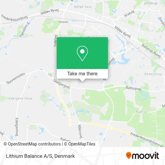 Lithium Balance A/S map