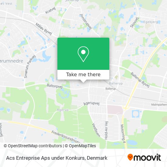 Acs Entreprise Aps under Konkurs map