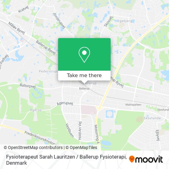 Fysioterapeut Sarah Lauritzen / Ballerup Fysioterapi map