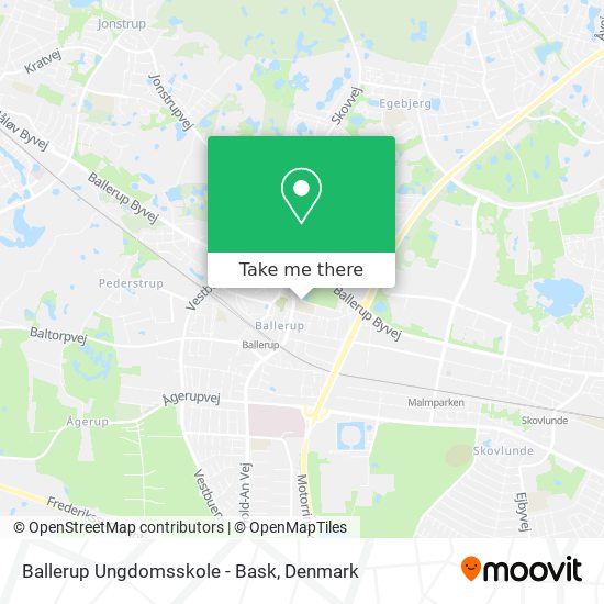 Ballerup Ungdomsskole - Bask map